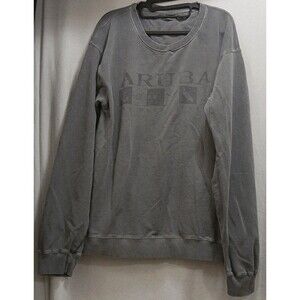 VTG Comfort Authentic ARUBA Happy Island Crewneck Sweatshirt 2XL Cotton Note